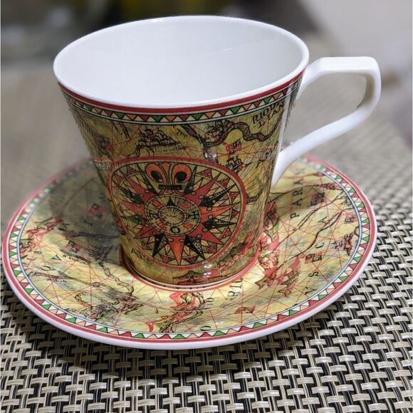 Saint James Super Strong Fine China Hankook tea cup +plate - Picture 1 of 8